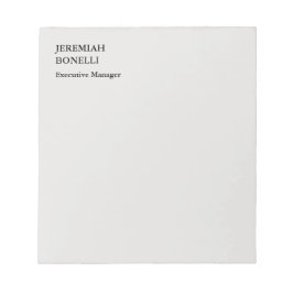 Bloco De Notas Cinza platina minimalista moderno 