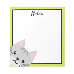 Bloco De Notas Cinza por Notepad do Vazio Cat