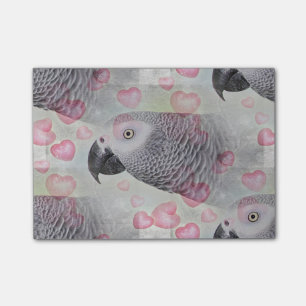 Bloco De Notas Cinzas Africanas Puffy Hearts