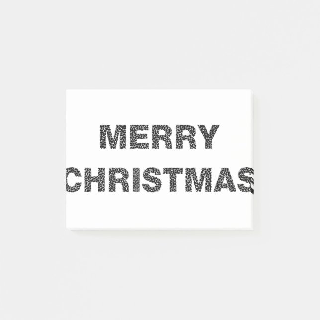 Bloco De Notas Círculos de Natal Feliz 4 (Frente)