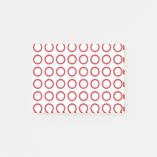 Bloco De Notas Círculos vermelhos (Frente)