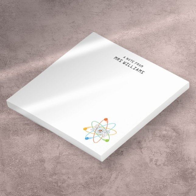 Bloco De Notas Citação científica personalizada e engraçada do AT (Custom UP AND ATOM Funny Science Quote Post-it Notes)