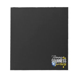 Bloco De Notas Citação Motivacional de Limão de Areia a Doce