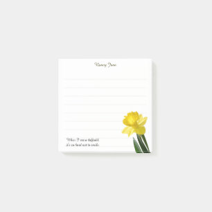 Bloco De Notas Citações: "Quando eu vir um daffodil…" Fotos