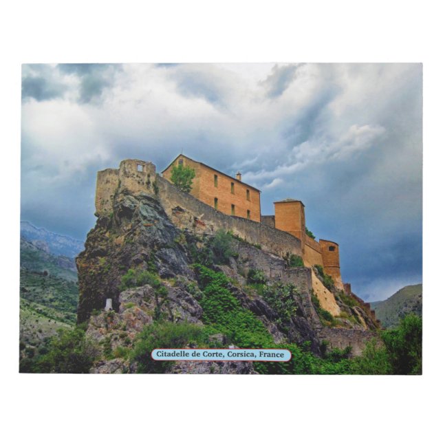 Bloco De Notas Citadelle de Corte, Córsega, França (Frente)