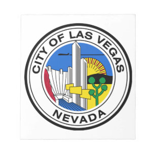 Bloco De Notas City Seal de Las Vegas (Nevada)