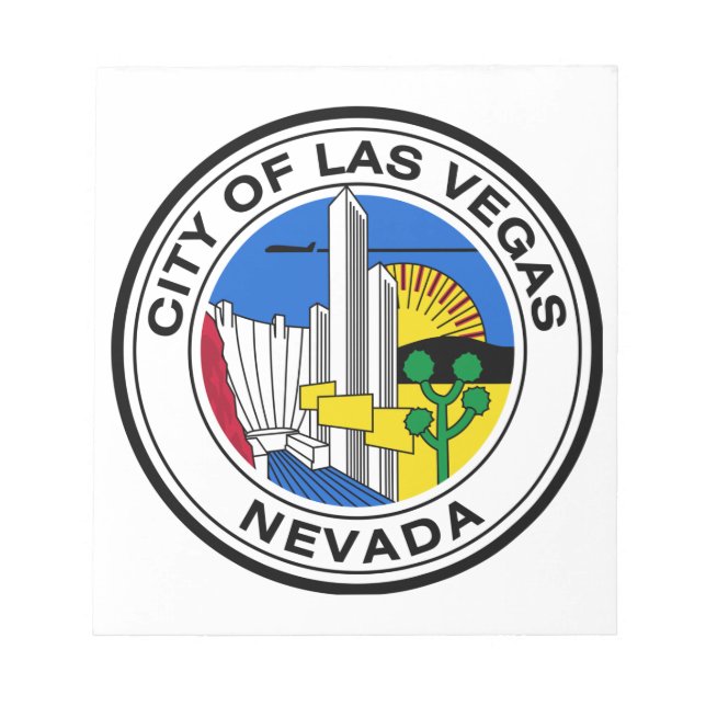 Bloco De Notas City Seal de Las Vegas (Nevada) (Frente)