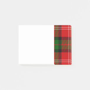 Bloco De Notas Clã Vermelho e Verde MacKintosh Tartan