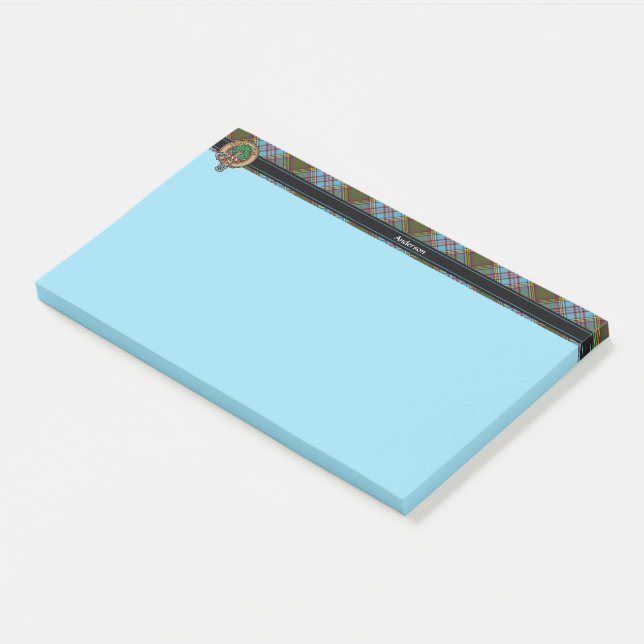 Bloco De Notas Clan Anderson Crest Notes (Inclinado)