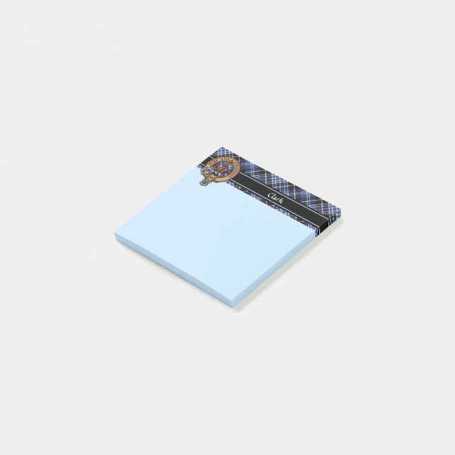 Bloco De Notas Clan Clark Crest (Inclinado)