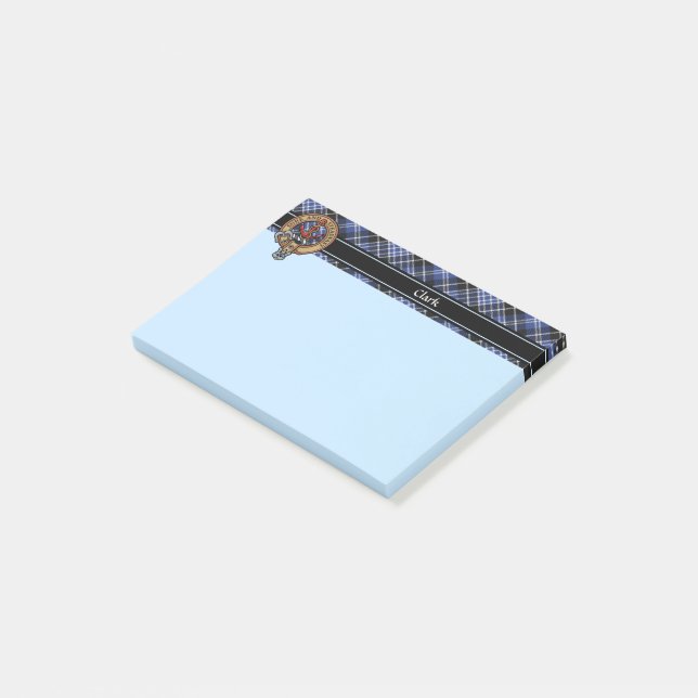 Bloco De Notas Clan Clark Crest (Inclinado)