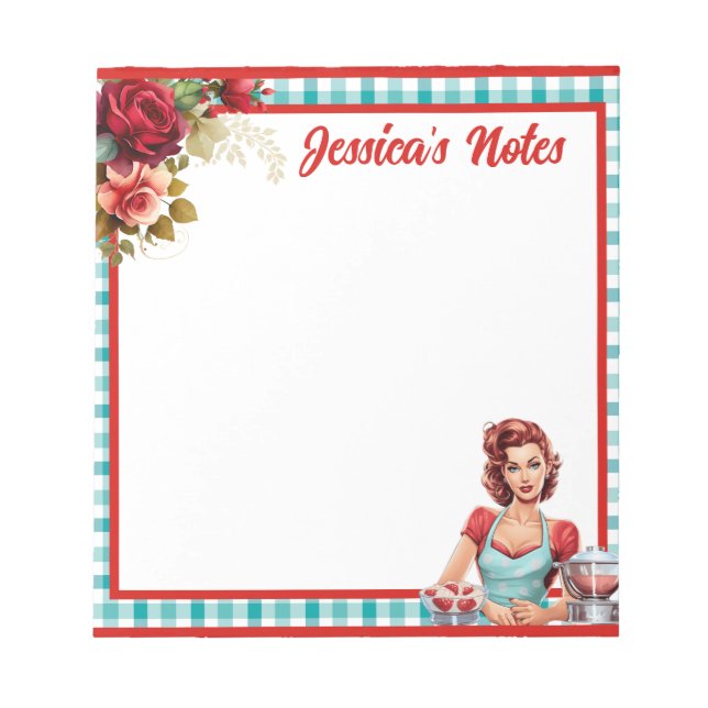 Bloco De Notas Classic Blue Pinup  (Frente)