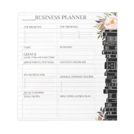Bloco De Notas Classic White and Black business planner  Notepad