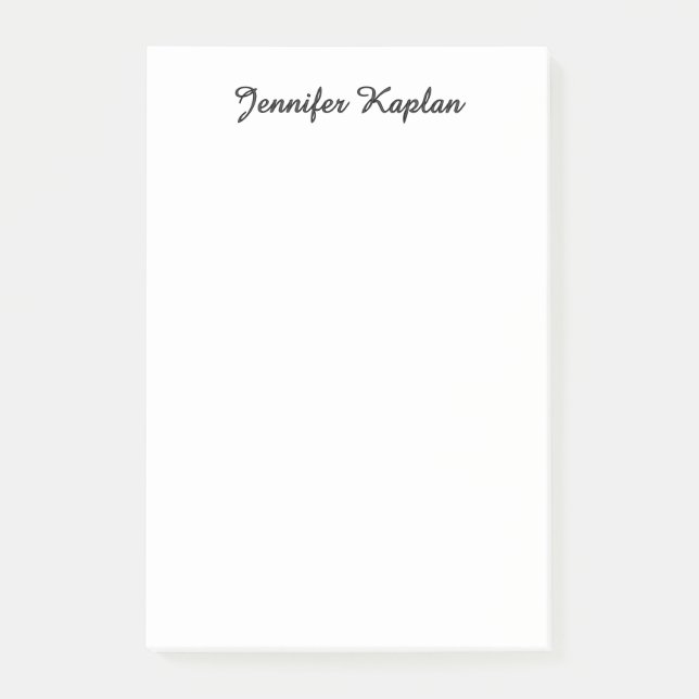 Bloco De Notas Classical Handwriting Minimalist Professional (Frente)