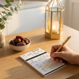 Bloco De Notas Clássico Greeny Ramadan 3 Refeições por Planejador