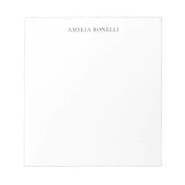 Bloco De Notas Clássico Minimalista Profissional Simples Adiciona