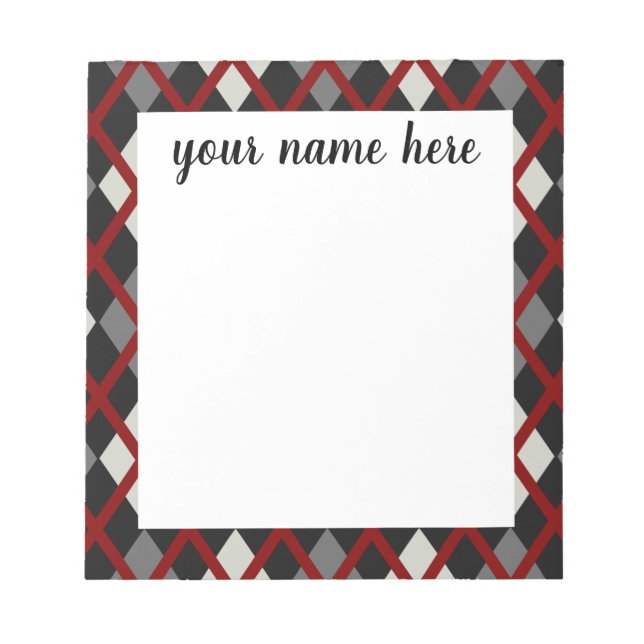 Bloco de notas clássico personalizado (Frente)