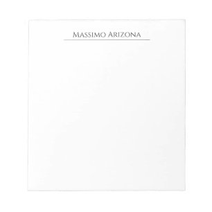 Bloco De Notas Clássico Simples Elegante Preto e Branco Minimalis