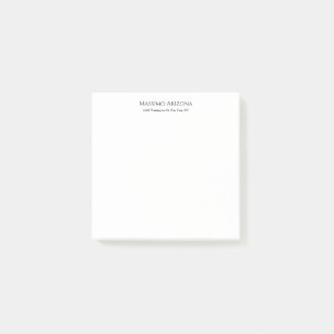 Bloco De Notas Clássico Simples Elegante Preto e Branco Minimalis