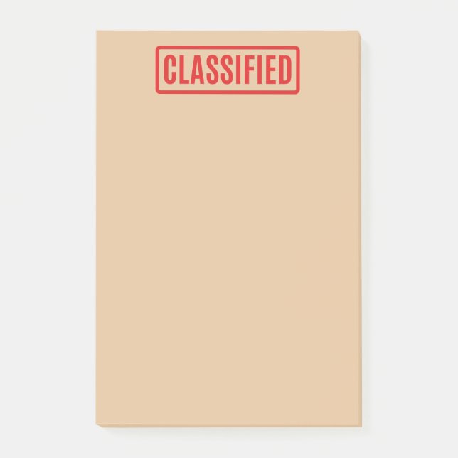 Bloco De Notas Classificado (Frente)