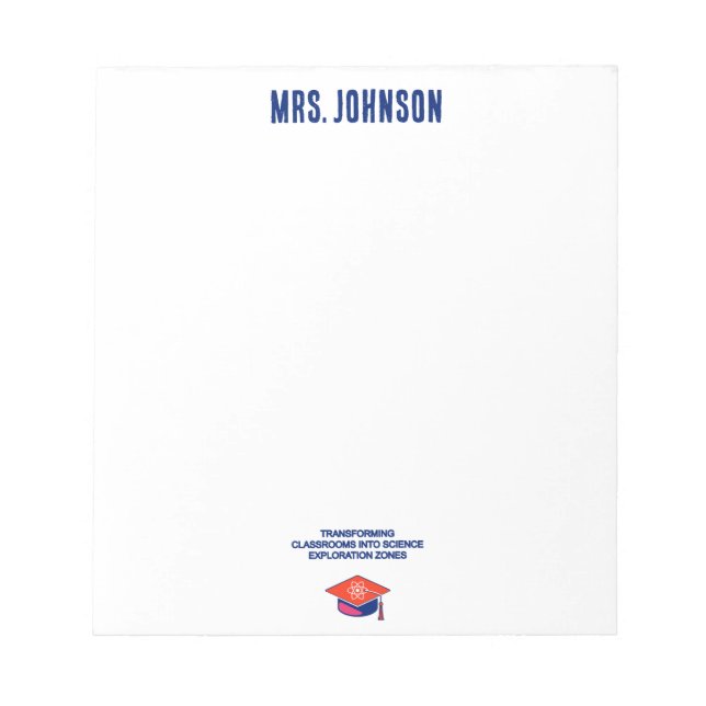 Bloco De Notas Classrooms As Science Exploration Zones Teacher (Frente)