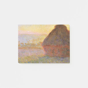 Bloco De Notas Claude Monet Impressionista Painting Graystaks I