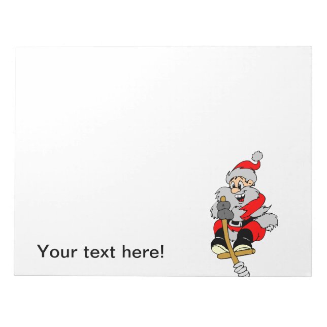 Bloco De Notas Claus Clipart (Frente)