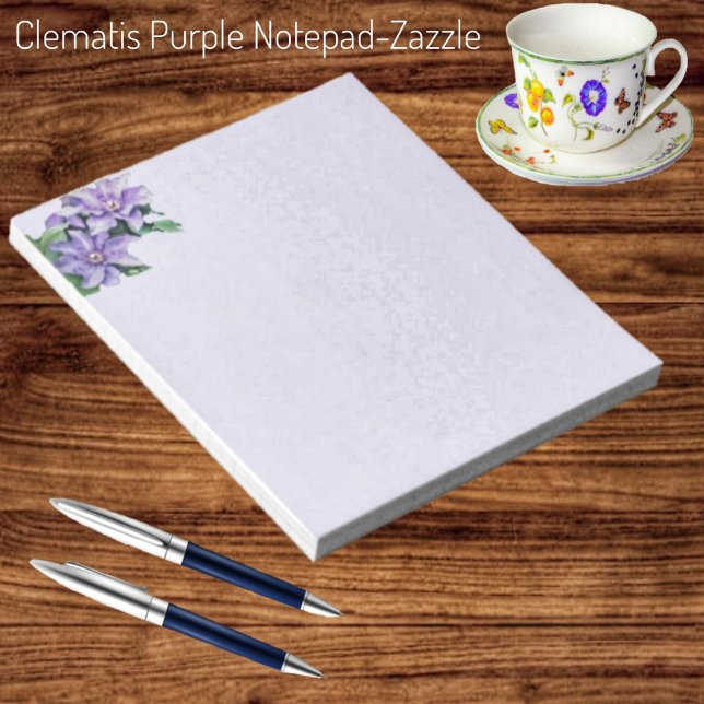 Bloco De Notas Clematis Purple (Criador carregado)
