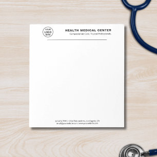 Bloco De Notas Clínica Médica de Saúde Doutor Minimalista