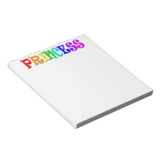 Bloco De Notas Clipart Fofo de Princesa Arco-íris Coroa