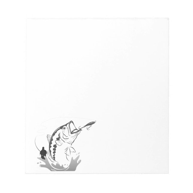 Bloco De Notas Clube de Pesca Modelo (Frente)