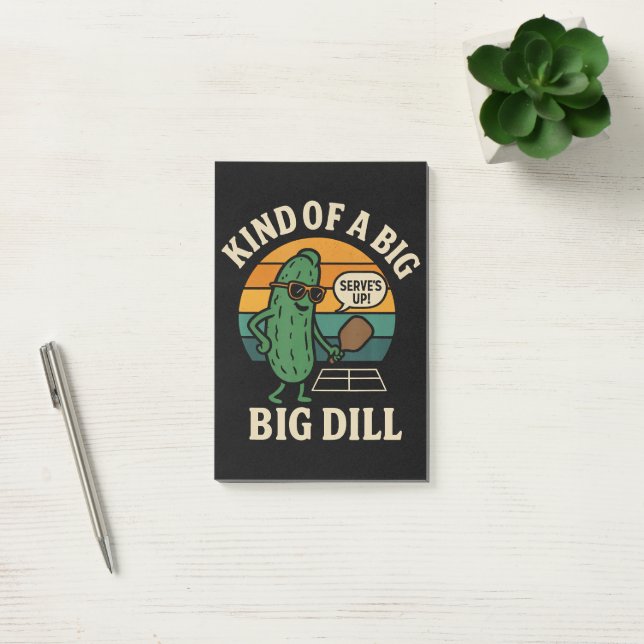 Bloco De Notas Clube Social de Pickleball Engraçado Big Dill (Escritótio)