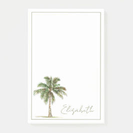 Bloco De Notas Coastal Palm Tree Personalized