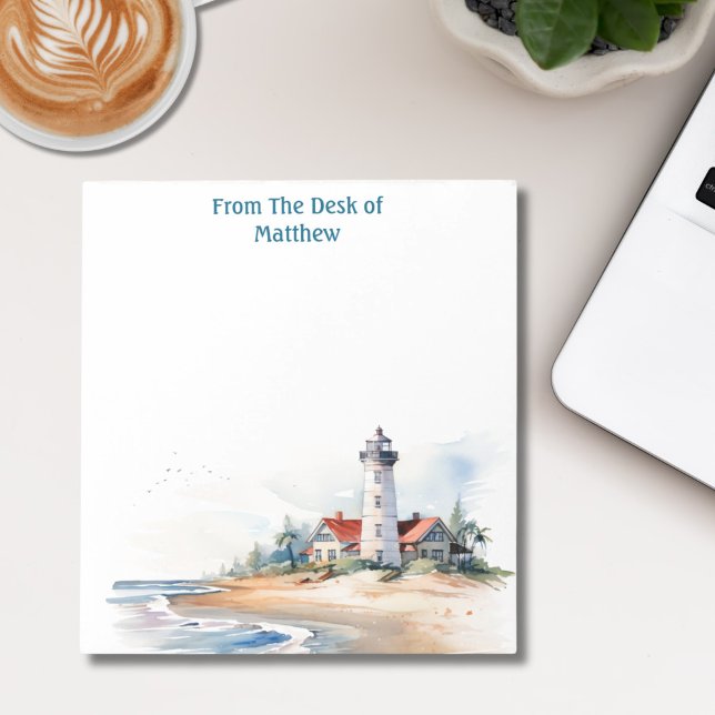 Bloco De Notas Coaster Watercolor Personalizado (Criador carregado)