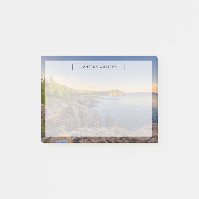 Bloco De Notas Coastline | Acadia National Park, Schooner Head (Frente)