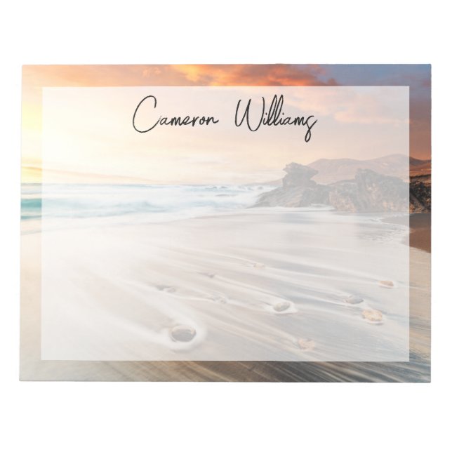 Bloco De Notas Coastline | Ilhas Canárias, Espanha (Frente)