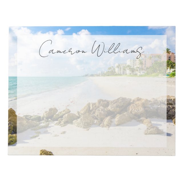 Bloco De Notas Coastline | Nápoles Pier, Sudoeste da Flórida (Frente)