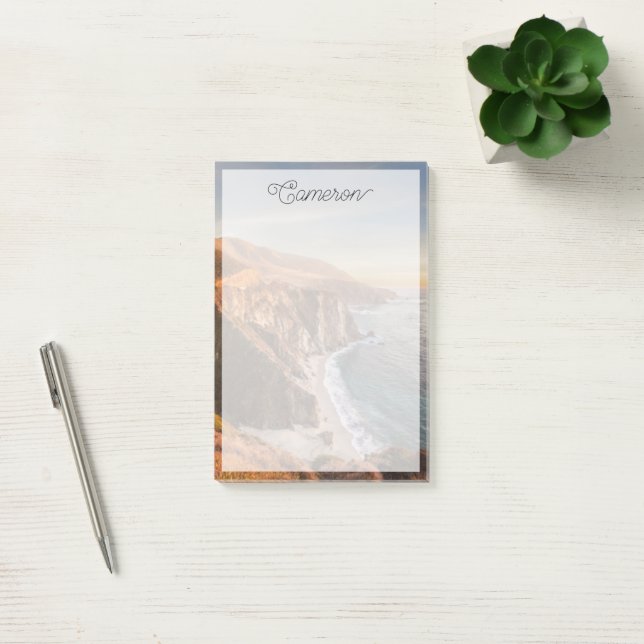 Bloco De Notas Coastline | Ponte Bixby, Grande Sur Califórnia (Escritótio)