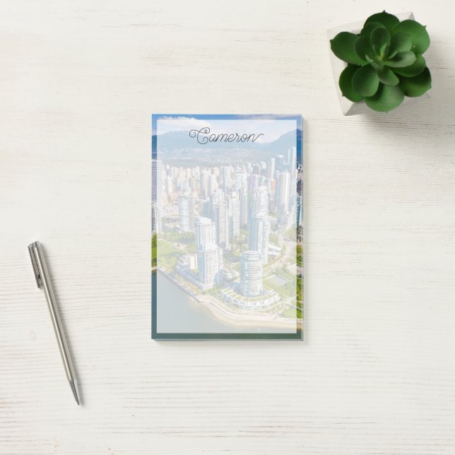 Bloco De Notas Coastline | Vancouver, Colúmbia Britânica, Canadá (Escritótio)