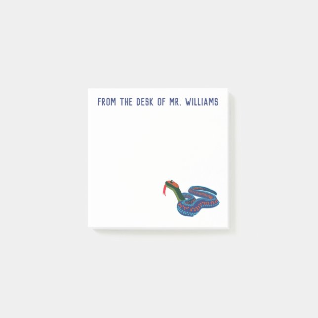 Bloco De Notas Cobra de liga tomado partido vermelho de (Frente)