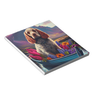 Bloco De Notas Cocker Spaniel em um remo: Uma aventura cêntrica