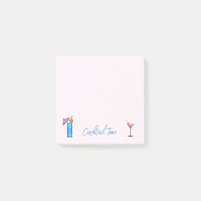 Bloco De Notas Cocktail Time Martini Tropical Punch Posto-It Nota (Frente)