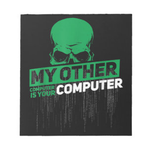 Bloco De Notas Código Admin do Nerd Hacker do Engenheiro Sysadmi