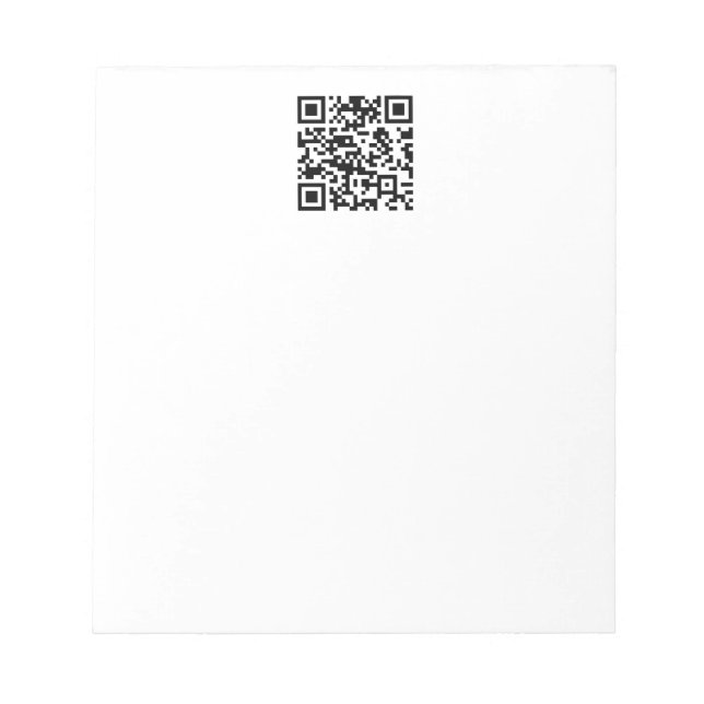 Bloco De Notas Código QR criado instantaneamente (inserindo sua U (Frente)