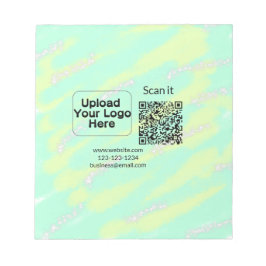 Bloco De Notas Código qr mínimo simples adicionar logotipo código