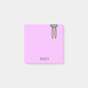 Bloco De Notas Coelho roxo Pastel personalizado