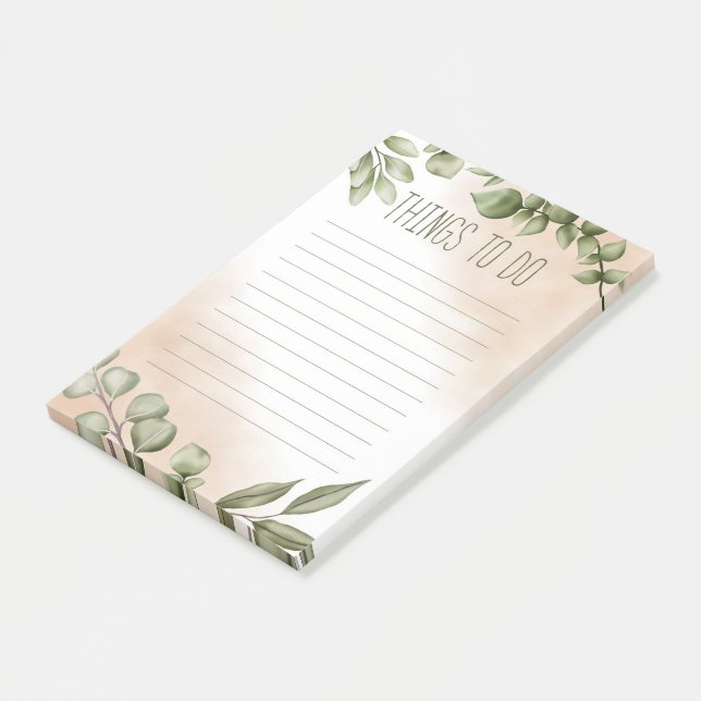 Bloco De Notas Coisas a fazer (Inclinado)