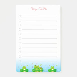 Bloco De Notas Coisas Felizes Para Fazer com Sapos