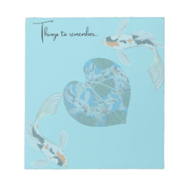 Bloco De Notas coisas koi para lembrar