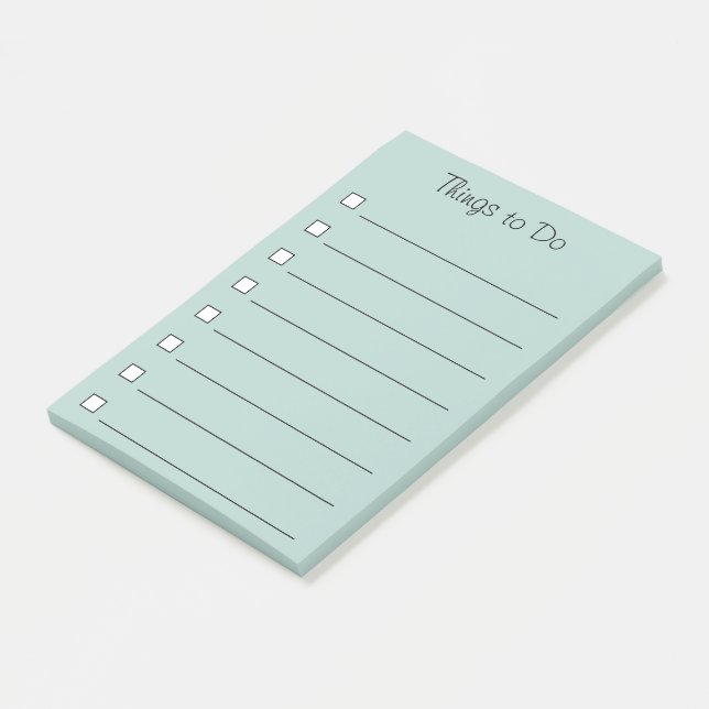 Bloco De Notas Coisas para fazer notas de post-it (Inclinado)